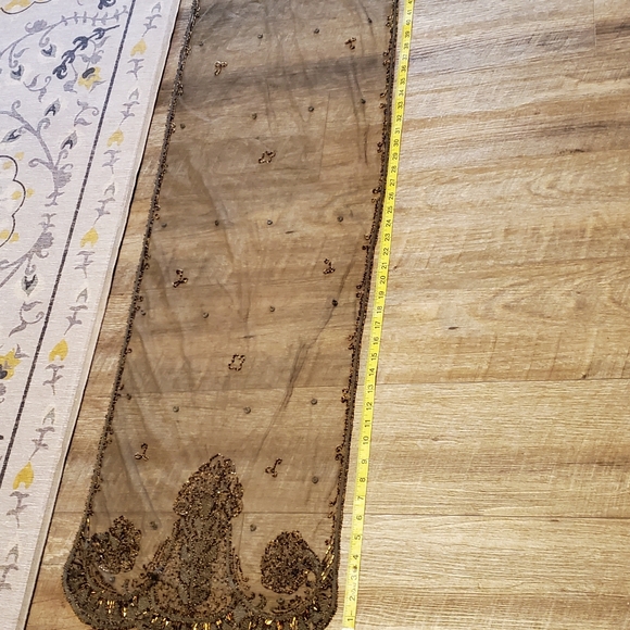 Elegant Beaded Vintage Shawl ⚜️🤎⚜️ - Picture 5 of 8